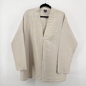 Eileen Fisher Silk Kimono Cream Jacket